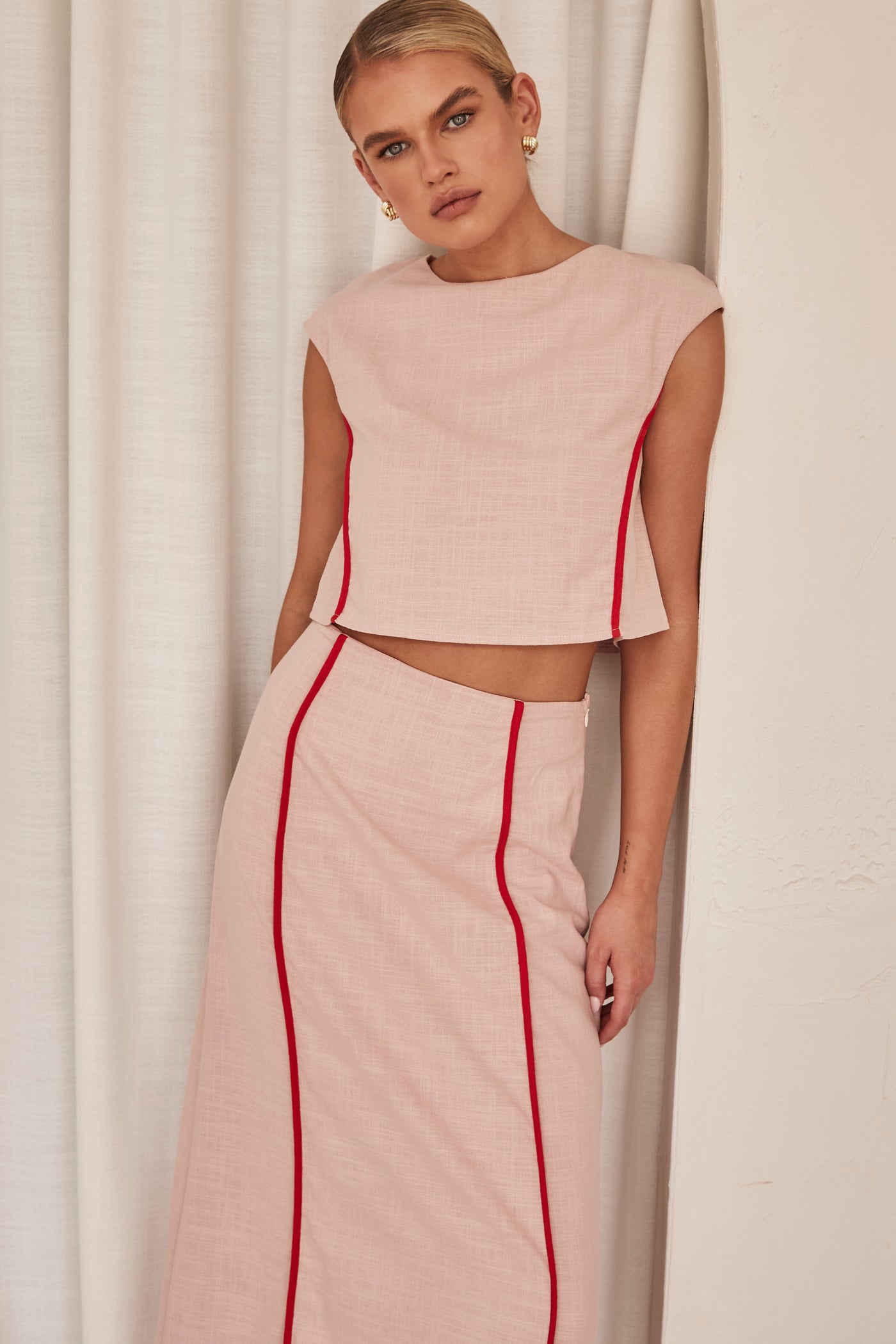 Odie Maxi Skirt (Pink)