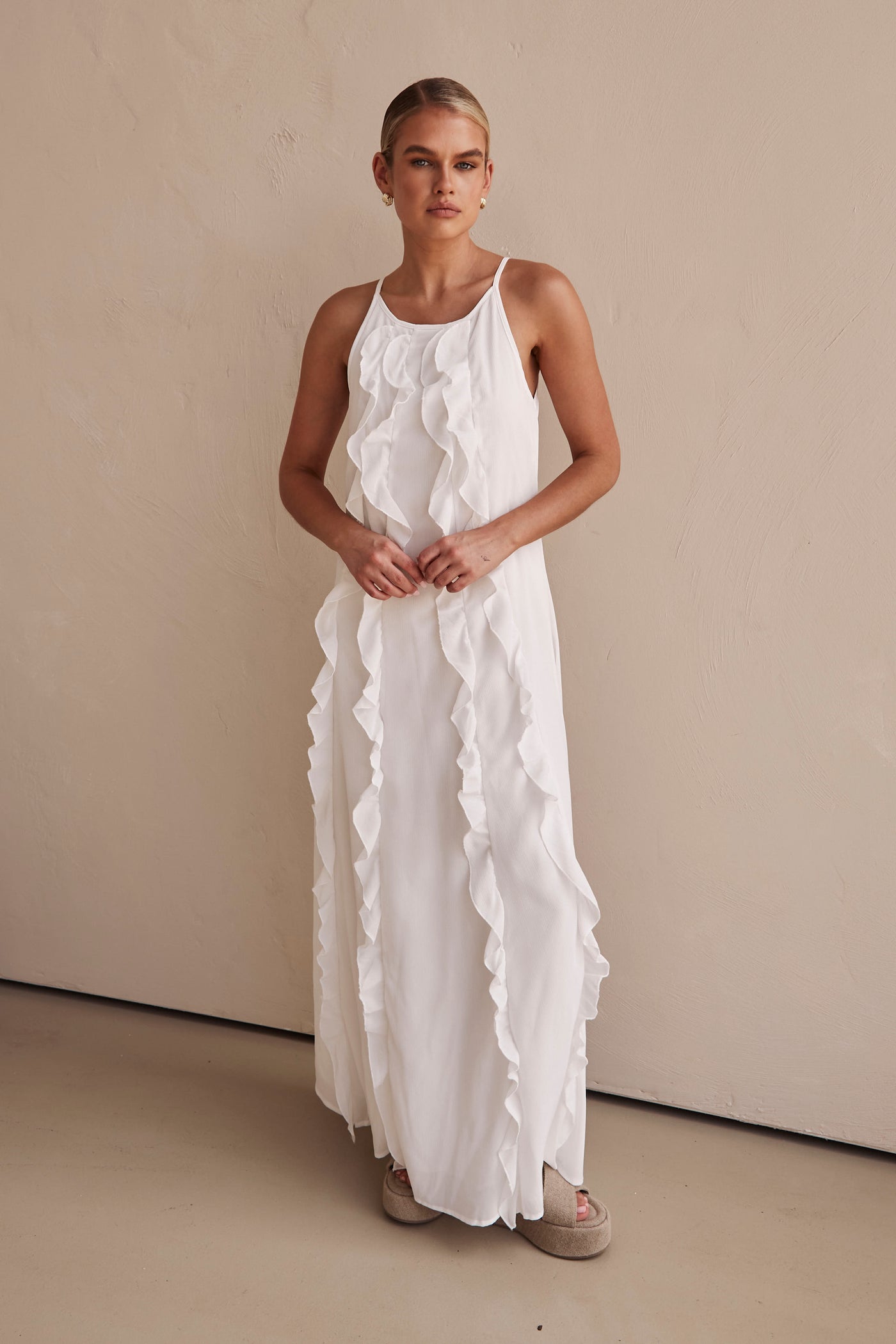 Zarli Maxi Dress (White)