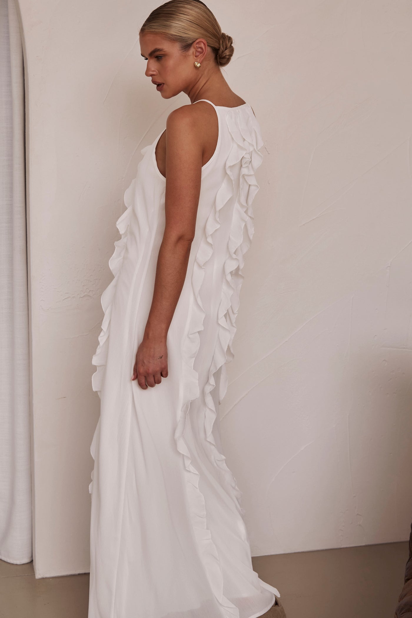 Zarli Maxi Dress (White)