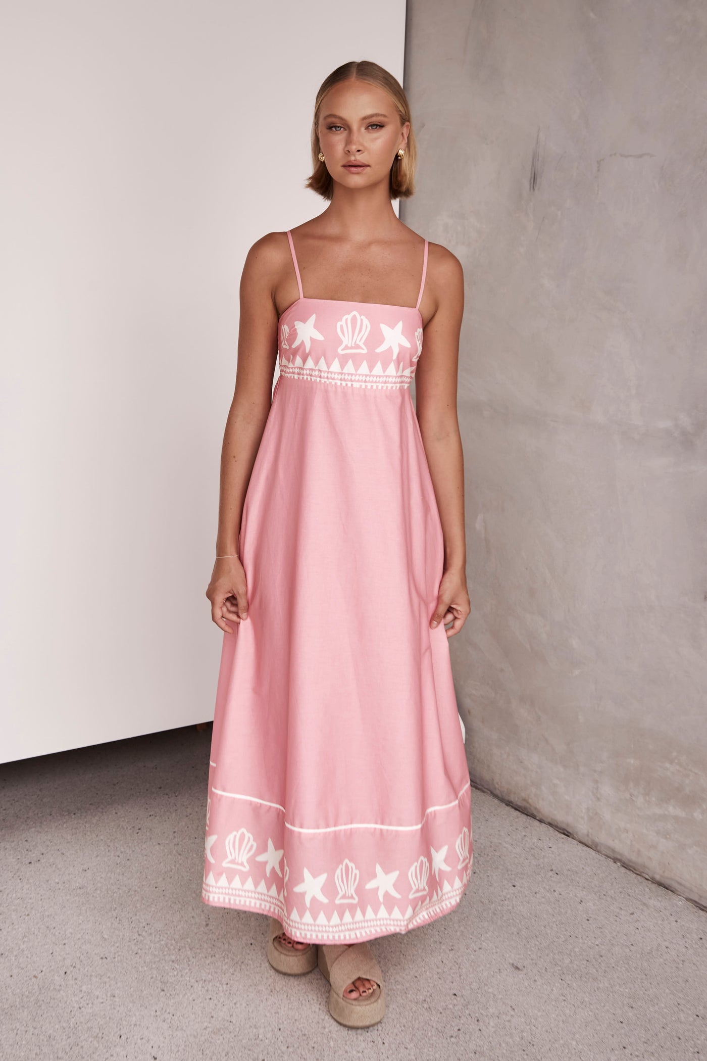 Gillian Maxi Dress (Pink)