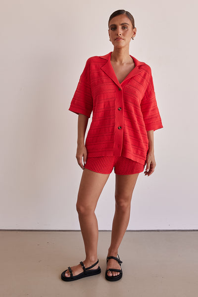 El Camino Knit Shirt (Red)