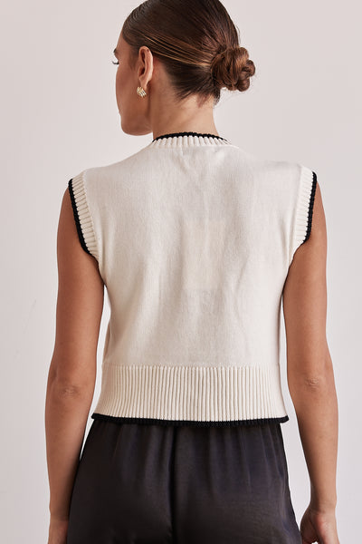 Angelo Knit Vest (Cream)