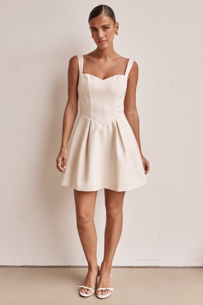 Brodie Mini Dress (Cream)