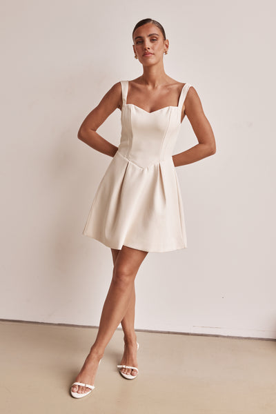 Brodie Mini Dress (Cream)