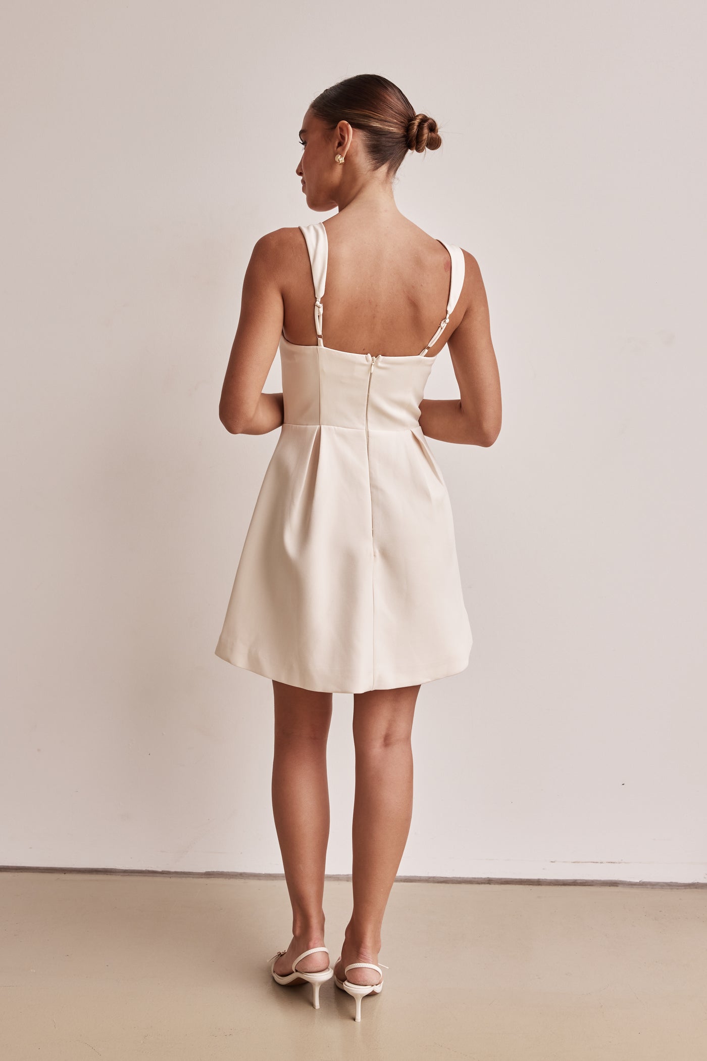 Brodie Mini Dress (Cream)