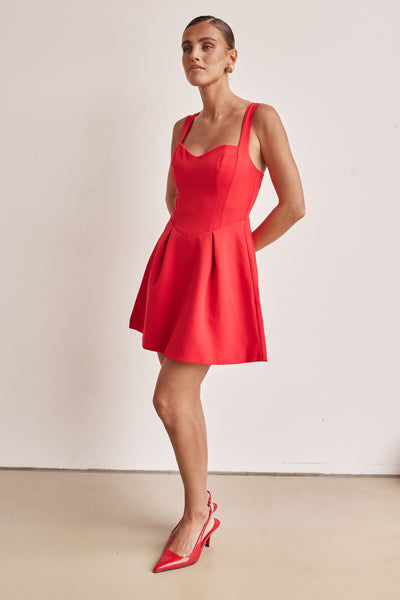 Brodie Mini Dress (Red)