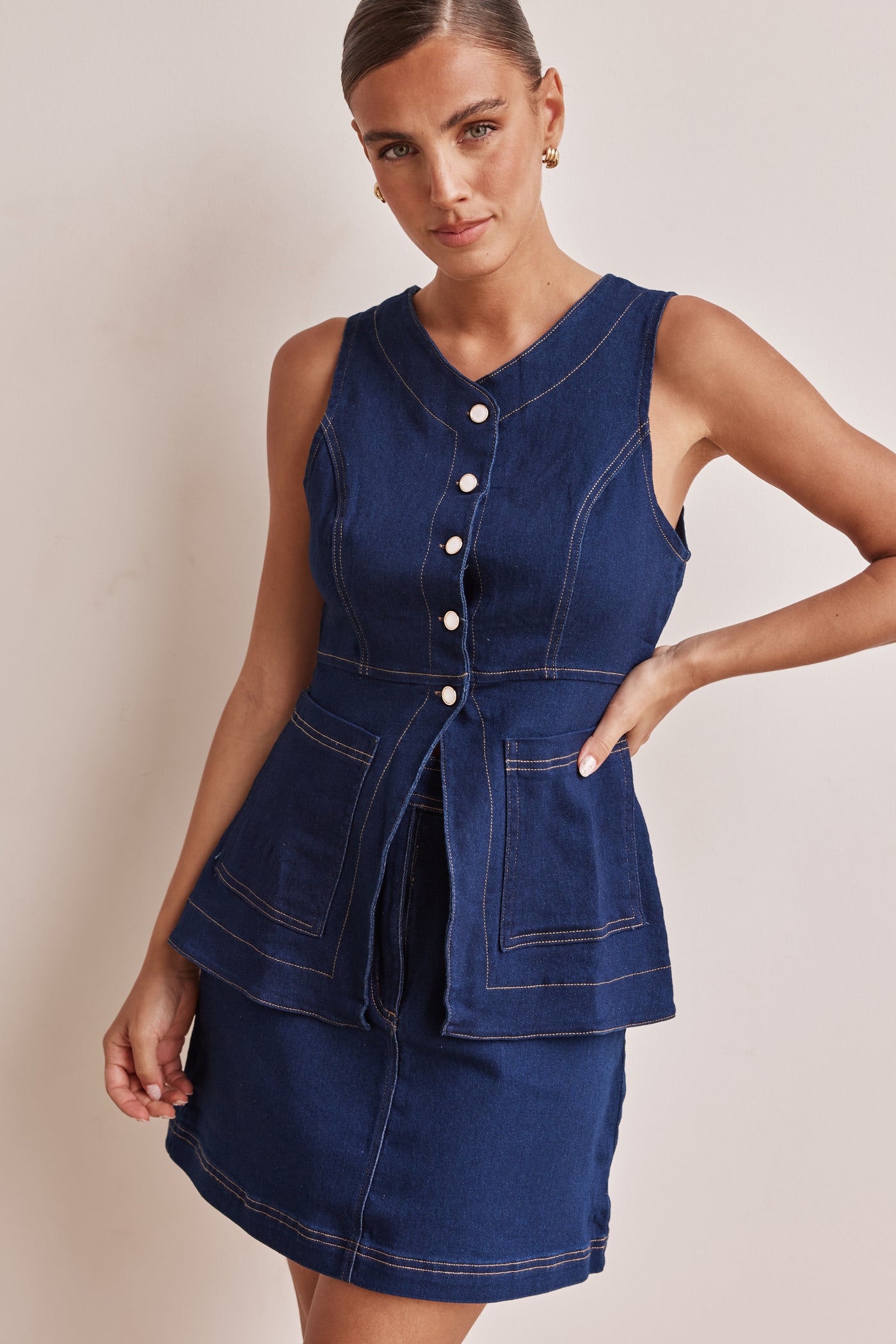 Amaia Vest (Blue)