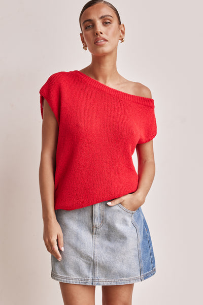 Bali Knit Top (Red)