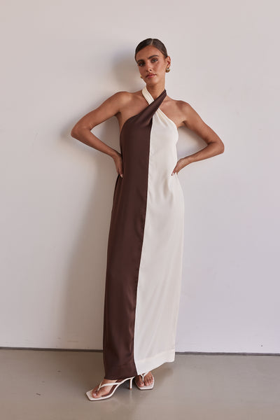 Amber Maxi Dress (Chocolate)