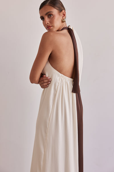 Amber Maxi Dress (Chocolate)