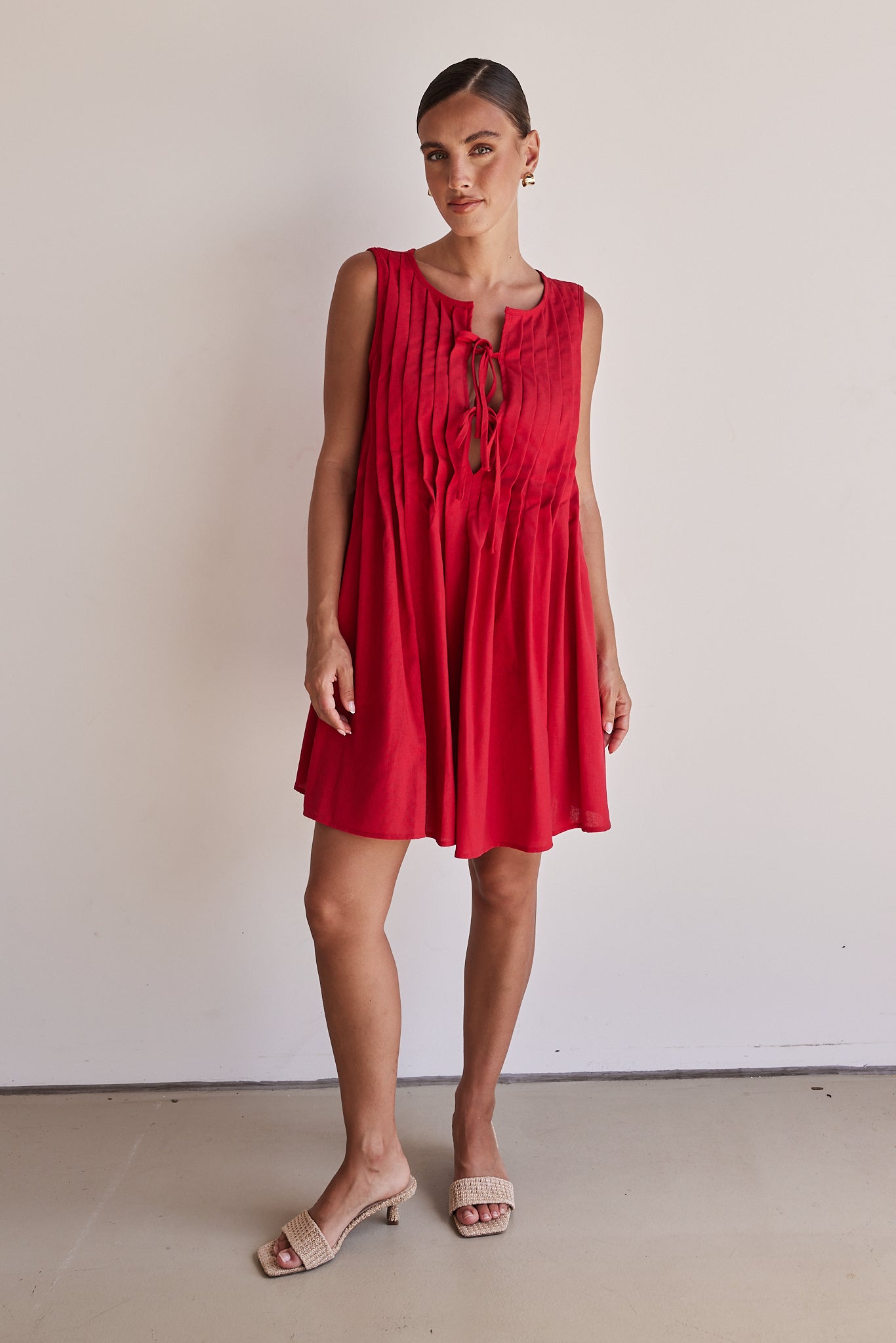 Harper Mini Dress (Red)