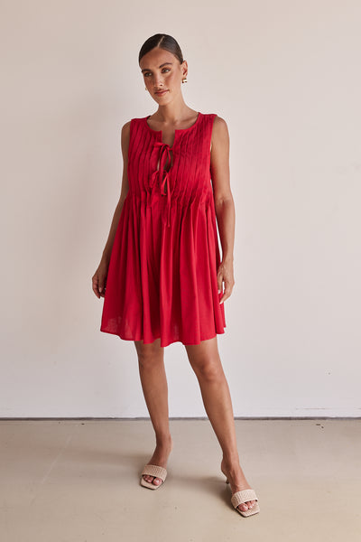 Harper Mini Dress (Red)