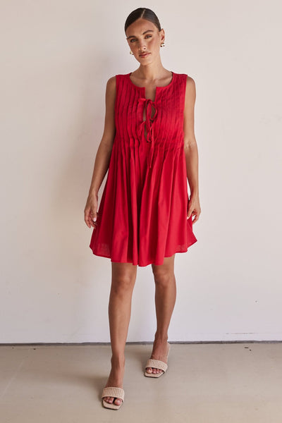 Harper Mini Dress (Red)