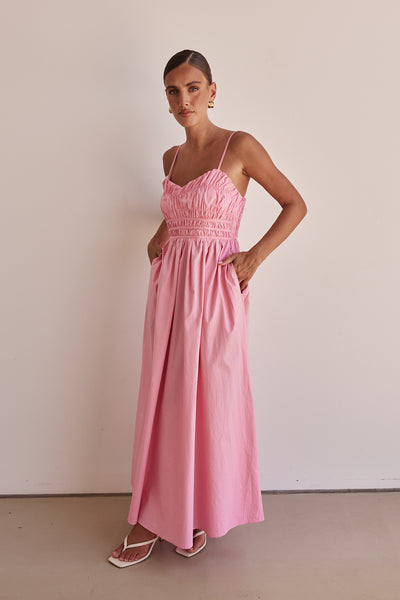 Zeno Maxi Dress (Pink)