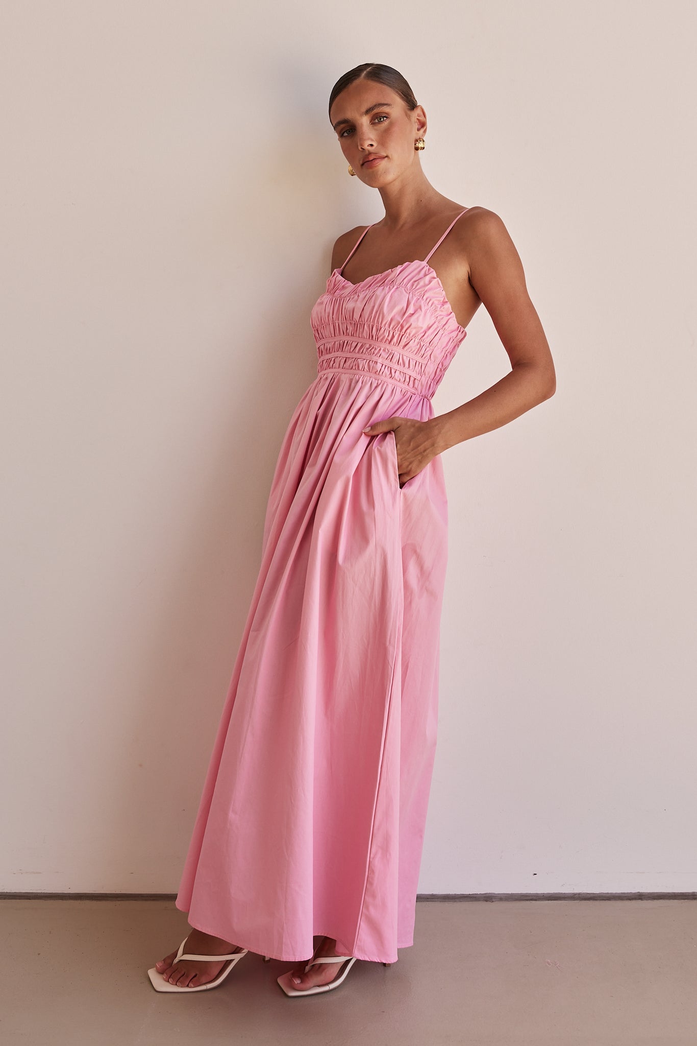 Zeno Maxi Dress (Pink)