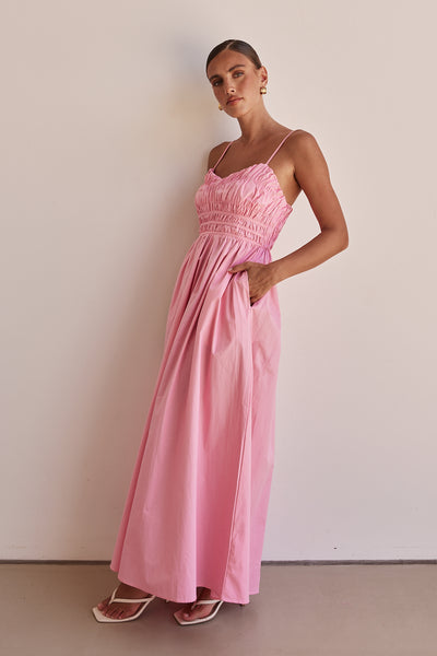 Zeno Maxi Dress (Pink)