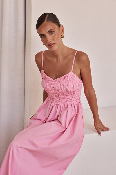 Zeno Maxi Dress (Pink)