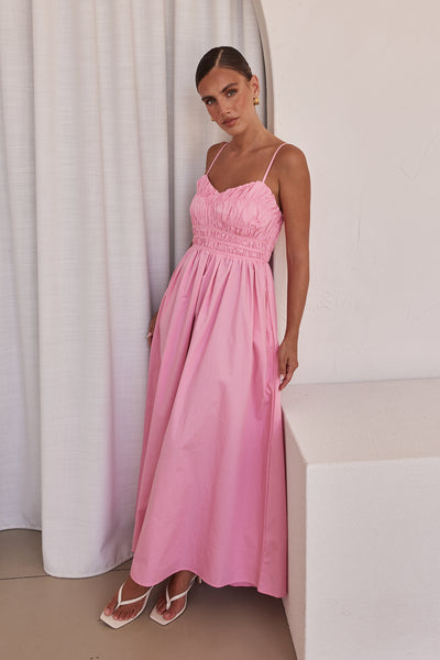 Zeno Maxi Dress (Pink)