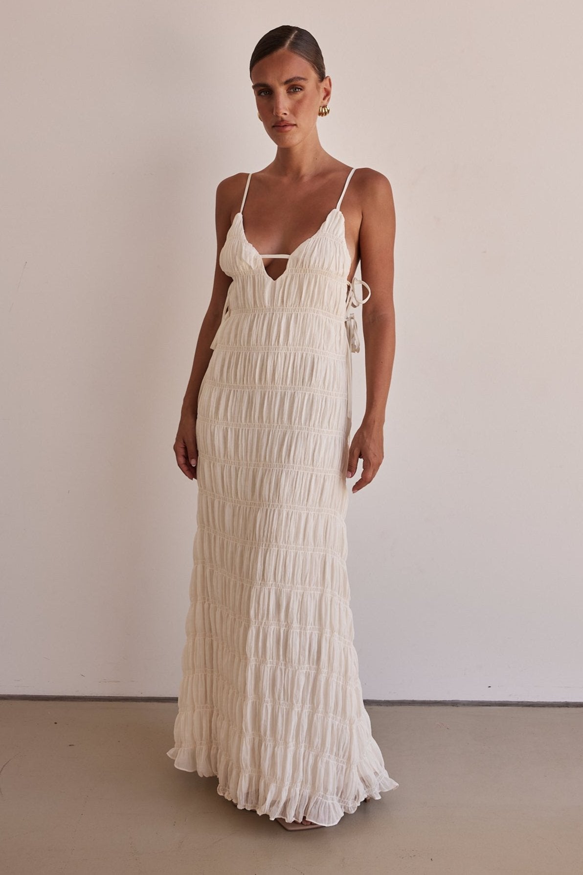 Mika Maxi Dress (Cream)