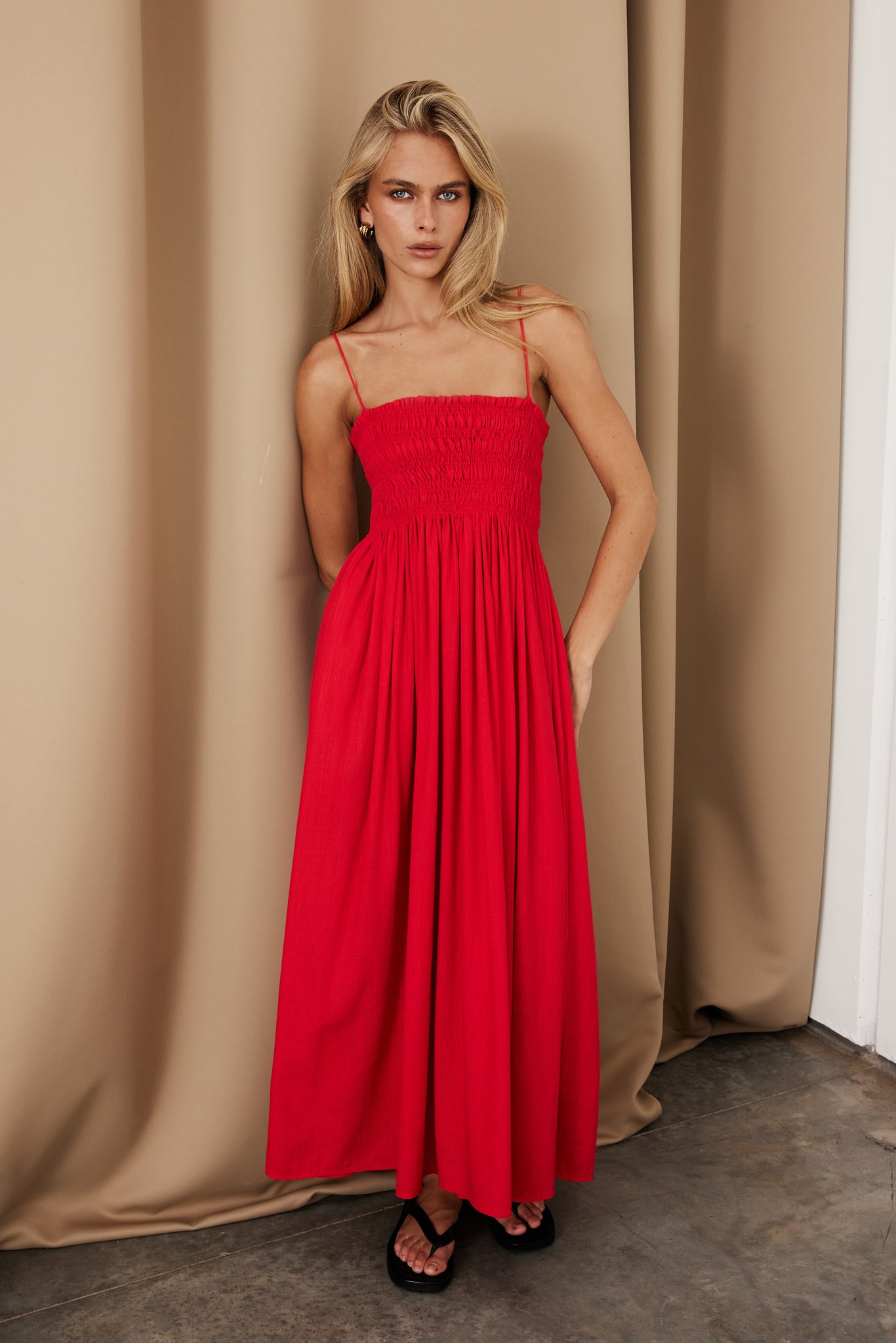 Estelle Maxi Dress (Red)