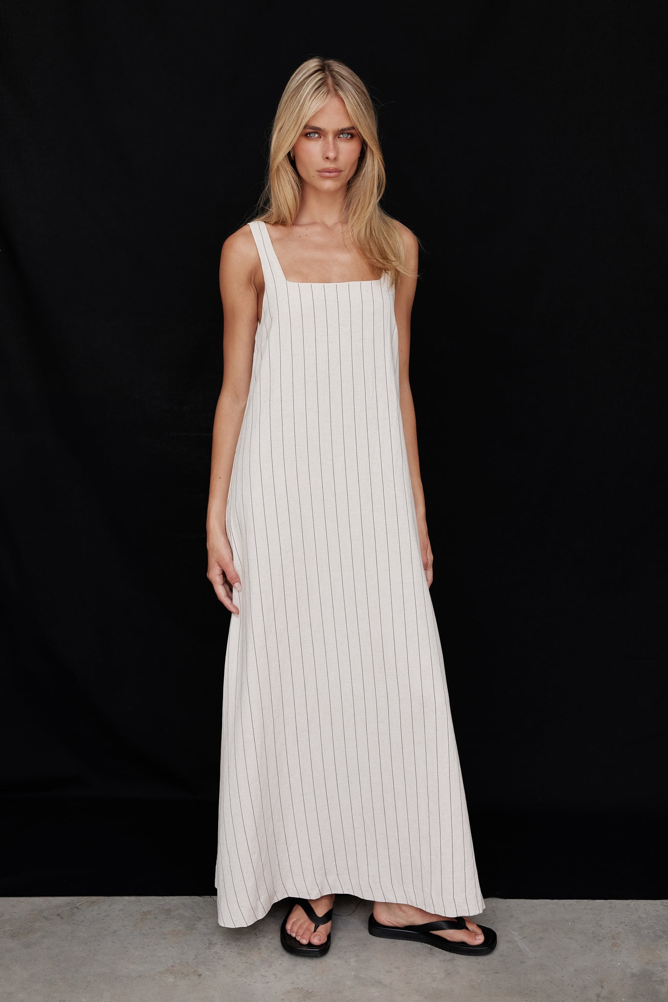 Cannes Maxi Dress (Beige)