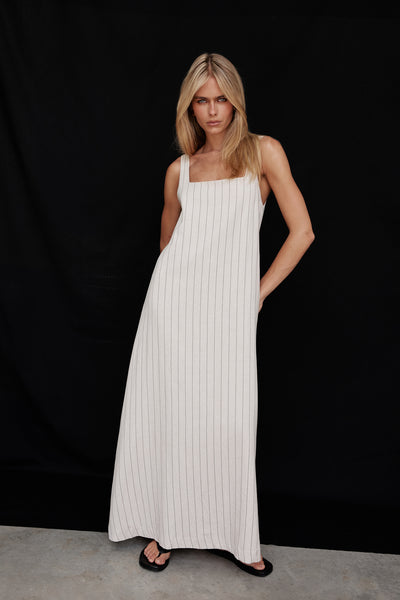 Cannes Maxi Dress (Beige)