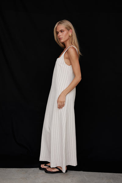 Cannes Maxi Dress (Beige)