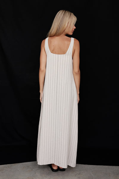 Cannes Maxi Dress (Beige)