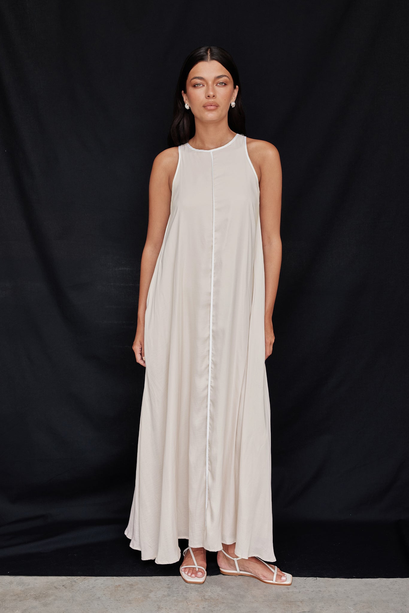 Palos Maxi Dress (Beige)