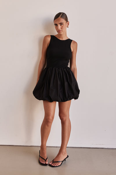 Rosamund Mini Dress (Black)