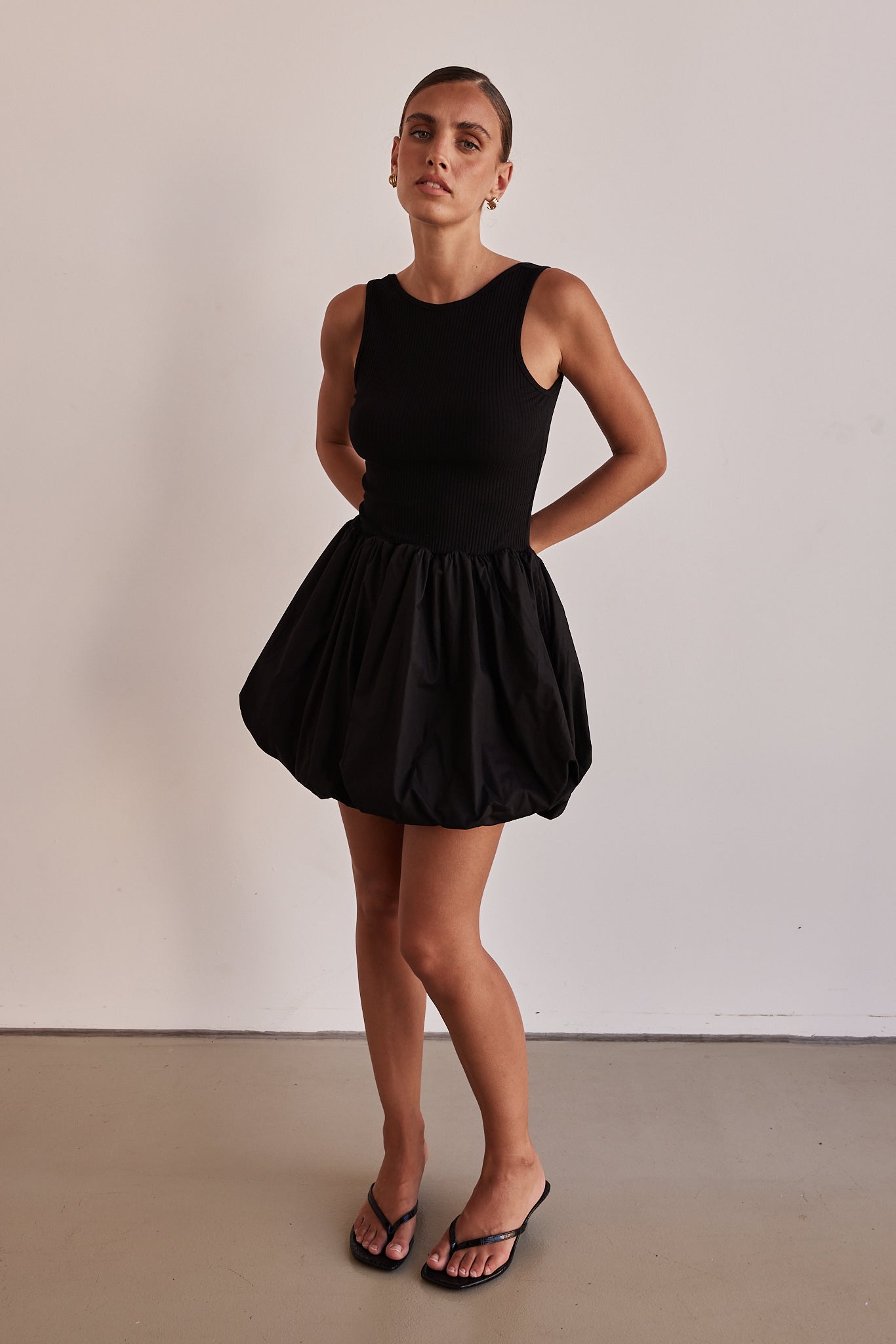 Rosamund Mini Dress (Black)