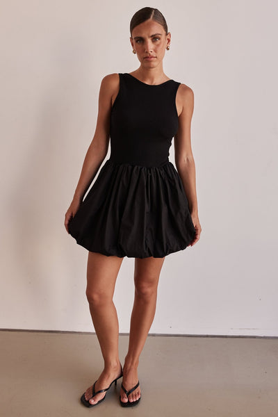 Rosamund Mini Dress (Black)