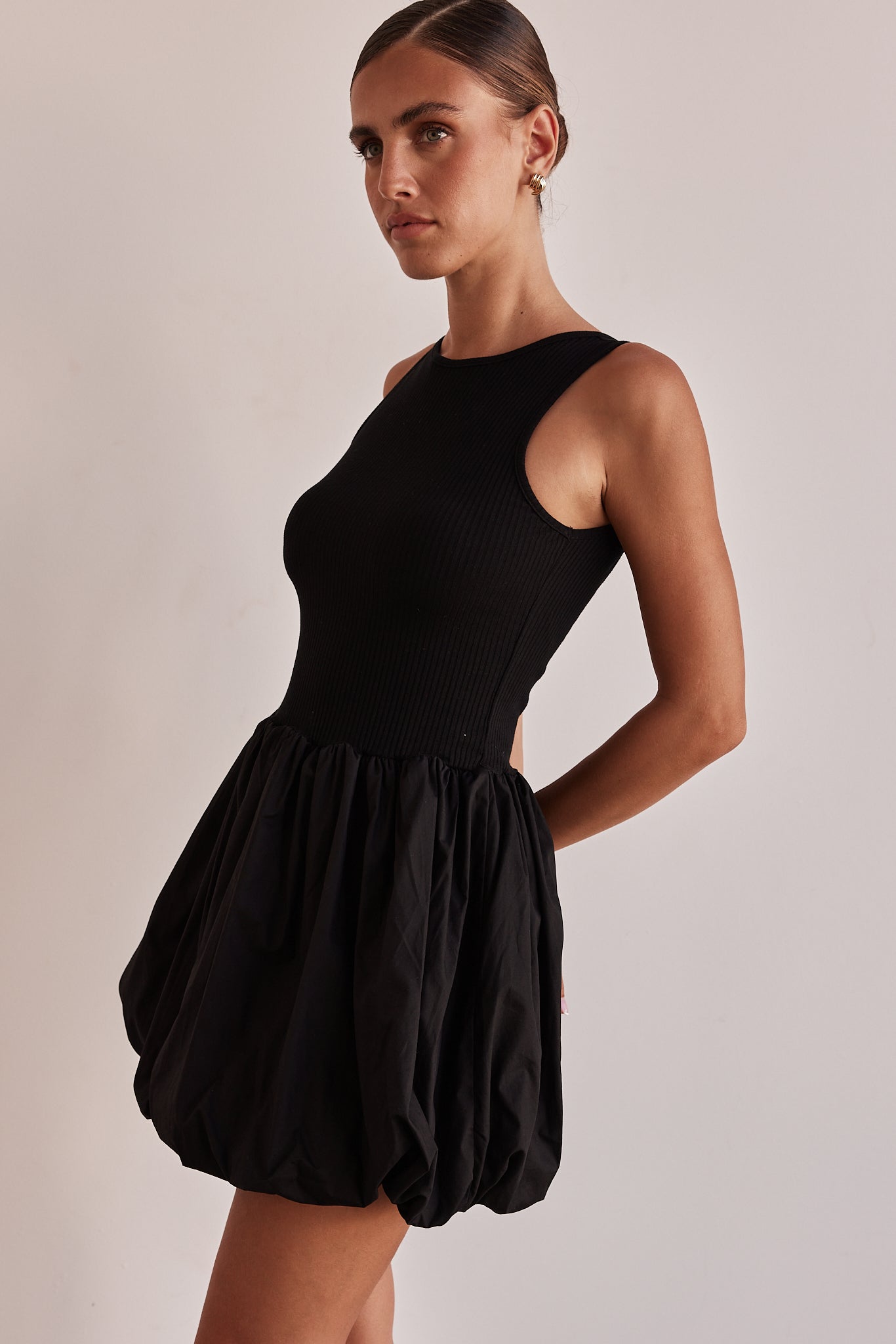 Rosamund Mini Dress (Black)