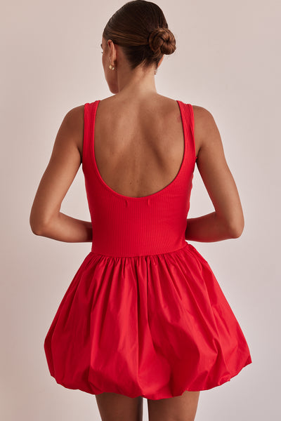 Rosamund Mini Dress (Red)