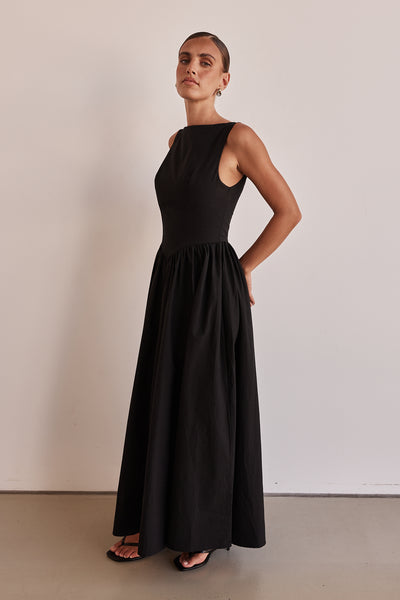 Devin Maxi Dress (Black)