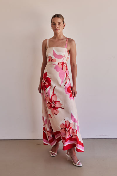 Flora Maxi Dress (Red)