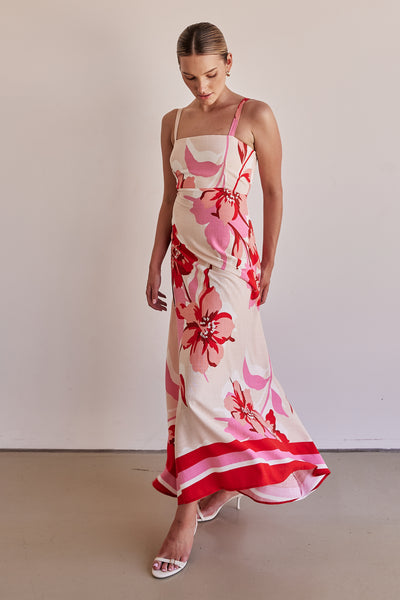 Flora Maxi Dress (Red)