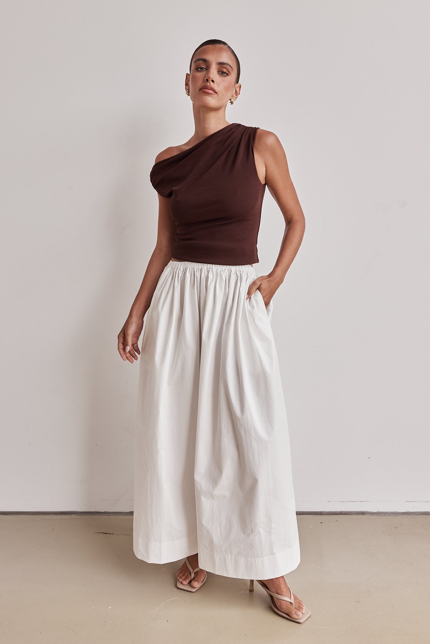 Charly Maxi Skirt (White)