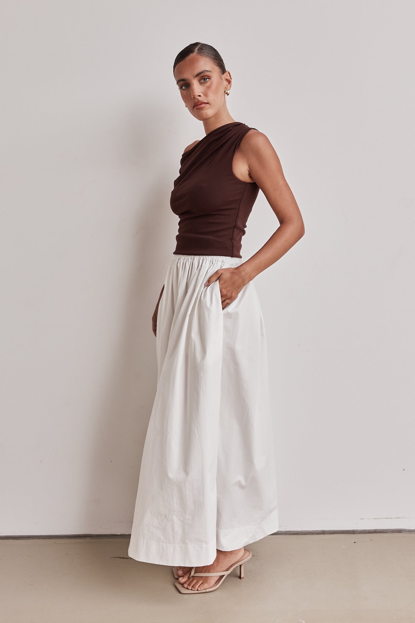 Charly Maxi Skirt (White)