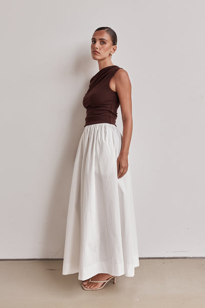 Charly Maxi Skirt (White)