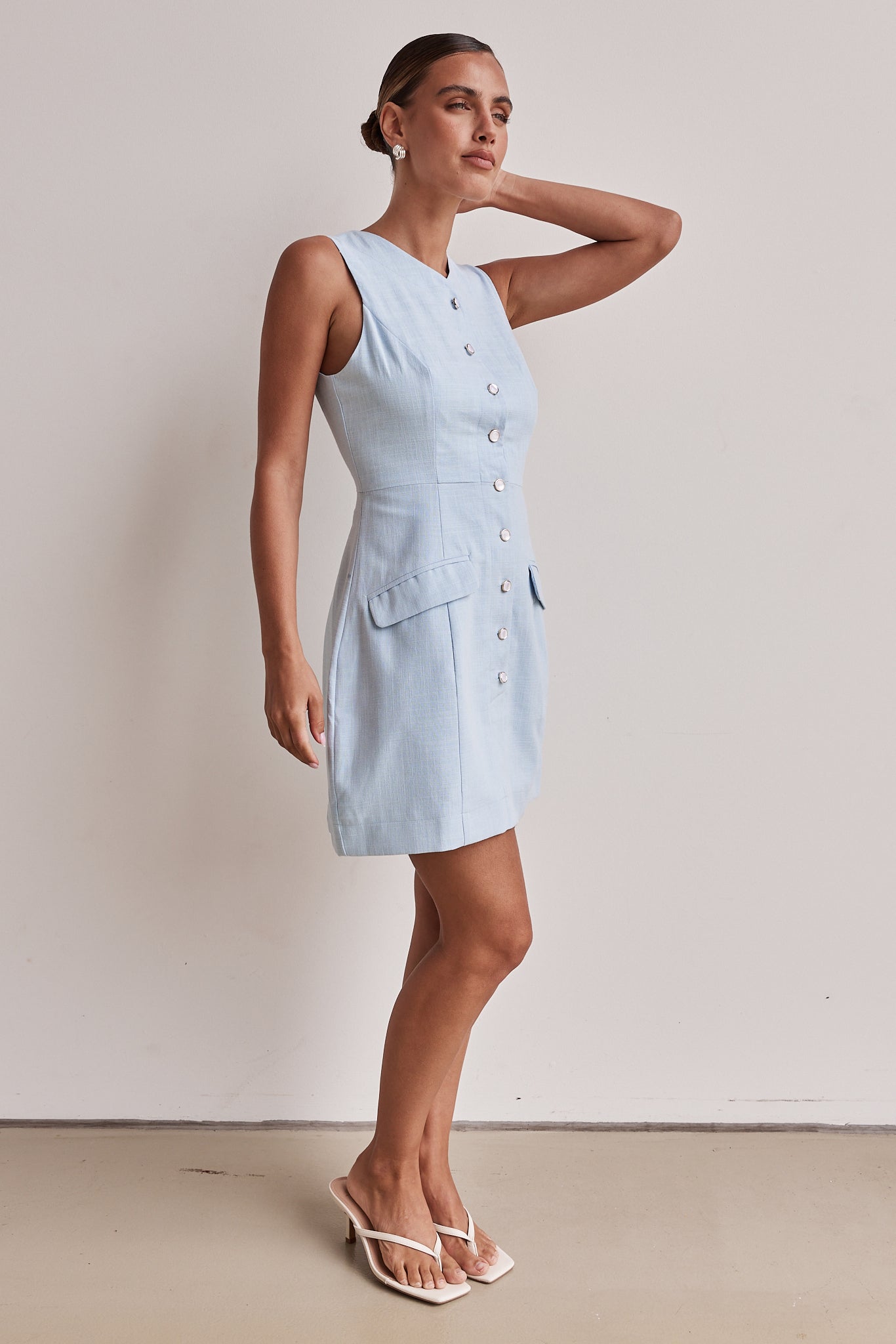 Rita Mini Dress (Blue)