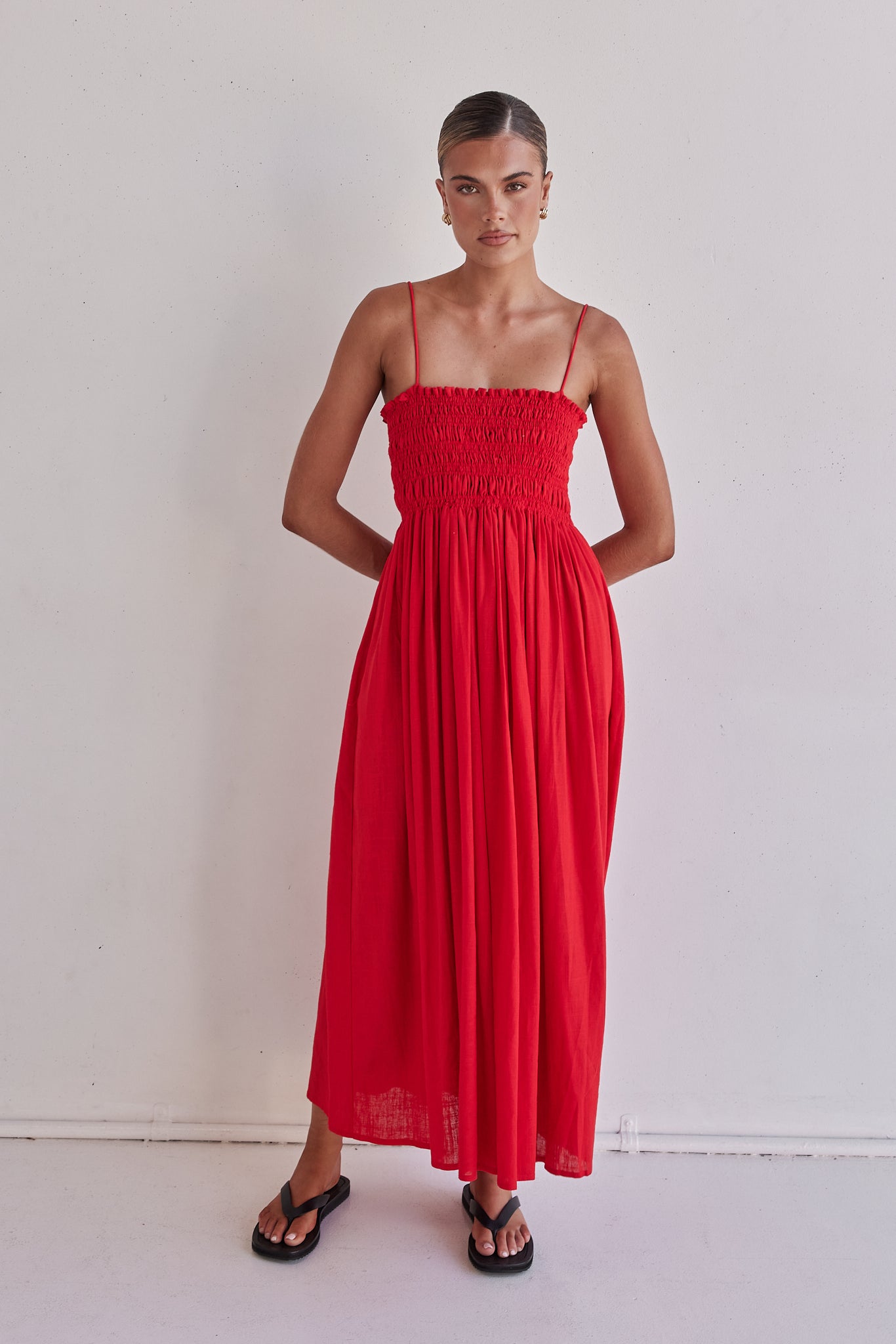 Estelle Maxi Dress (Red)