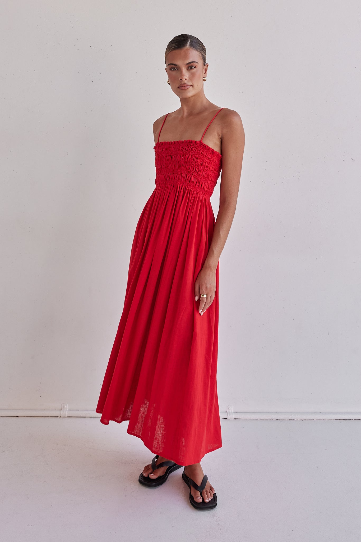 Estelle Maxi Dress (Red)