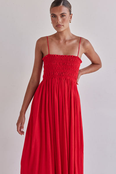 Estelle Maxi Dress (Red)