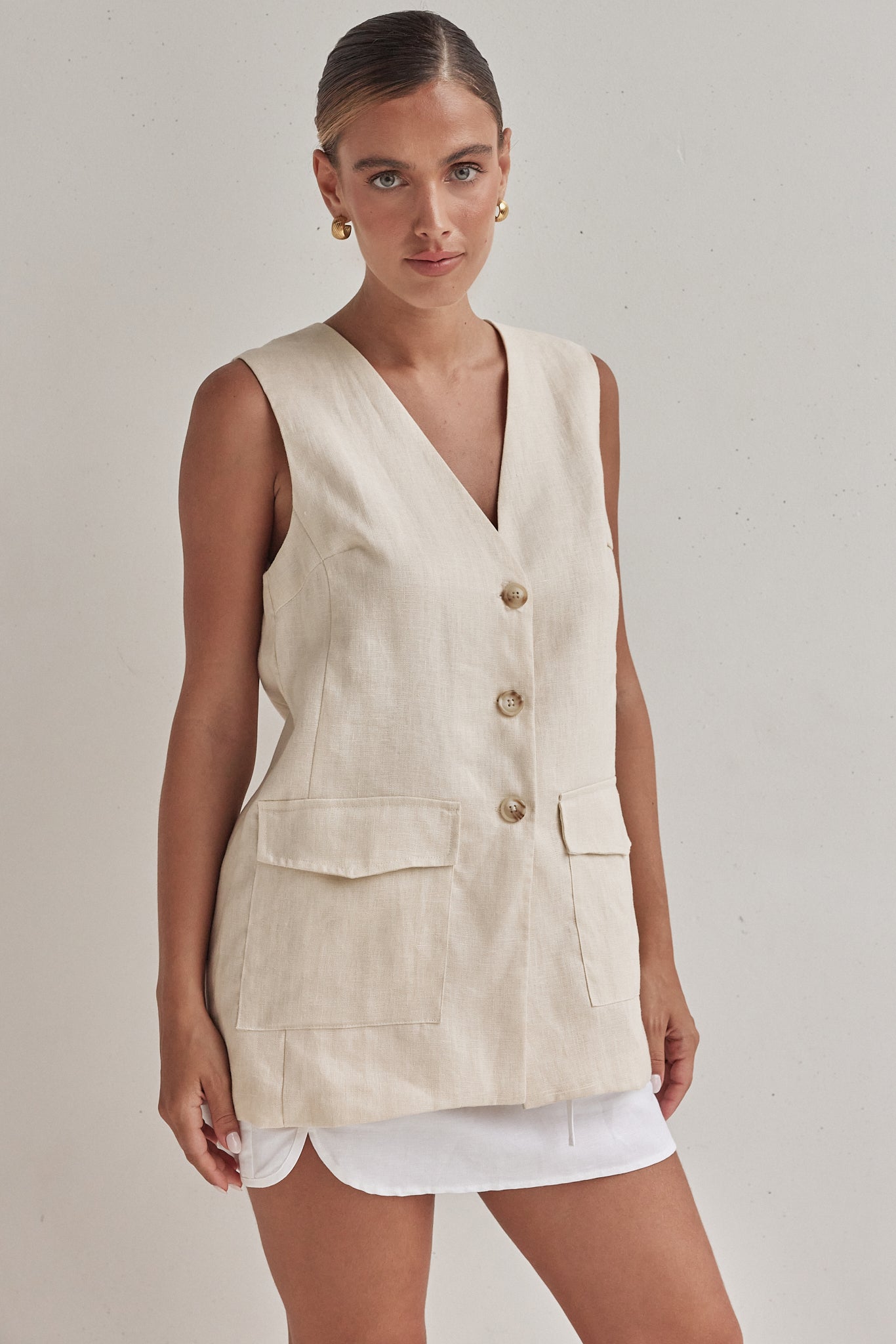 Aubri Vest (Beige)