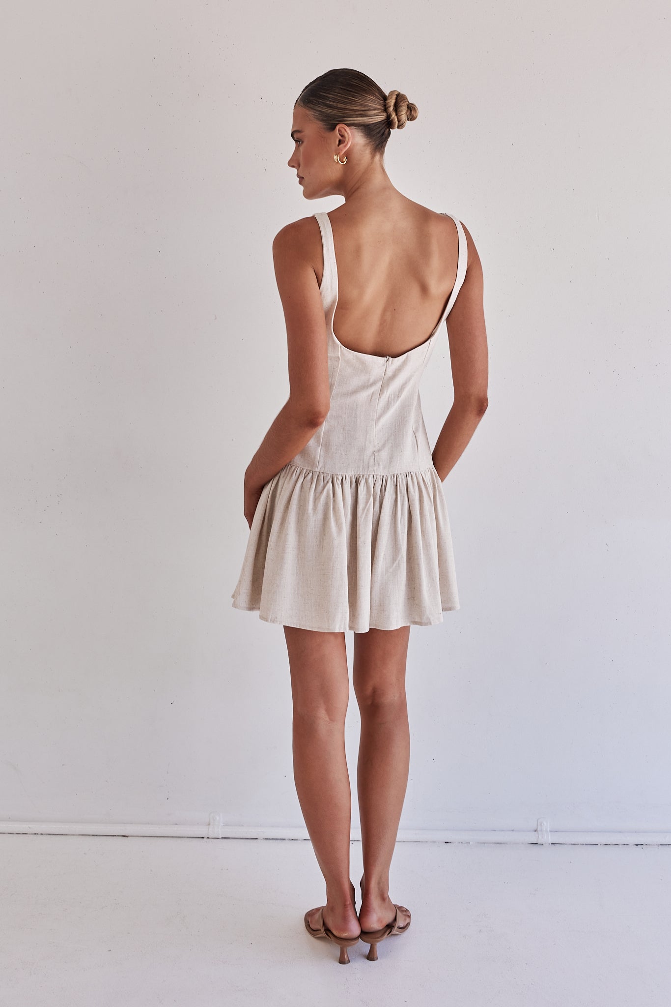 Genesis Mini Dress (Beige)