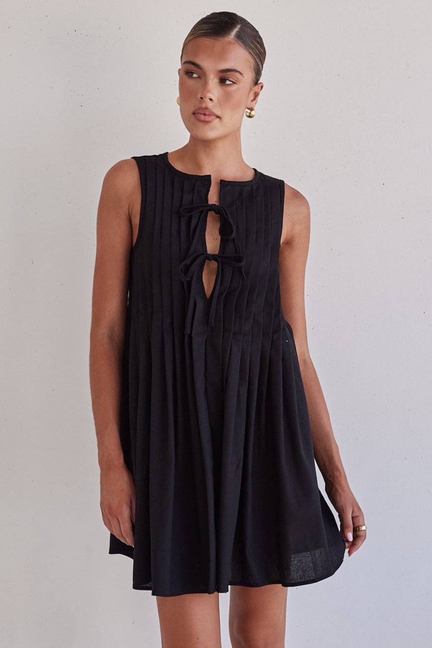 Harper Mini Dress (Black)