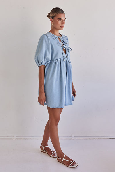 Dulcie Mini Dress (Light Blue)