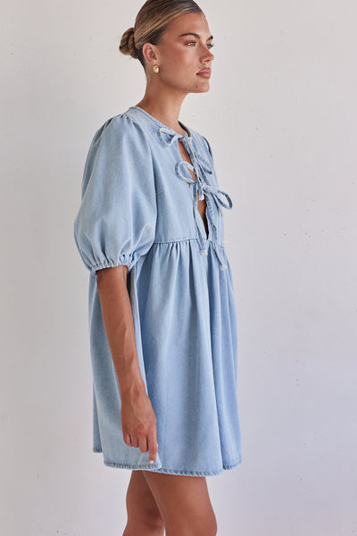 Dulcie Mini Dress (Light Blue)