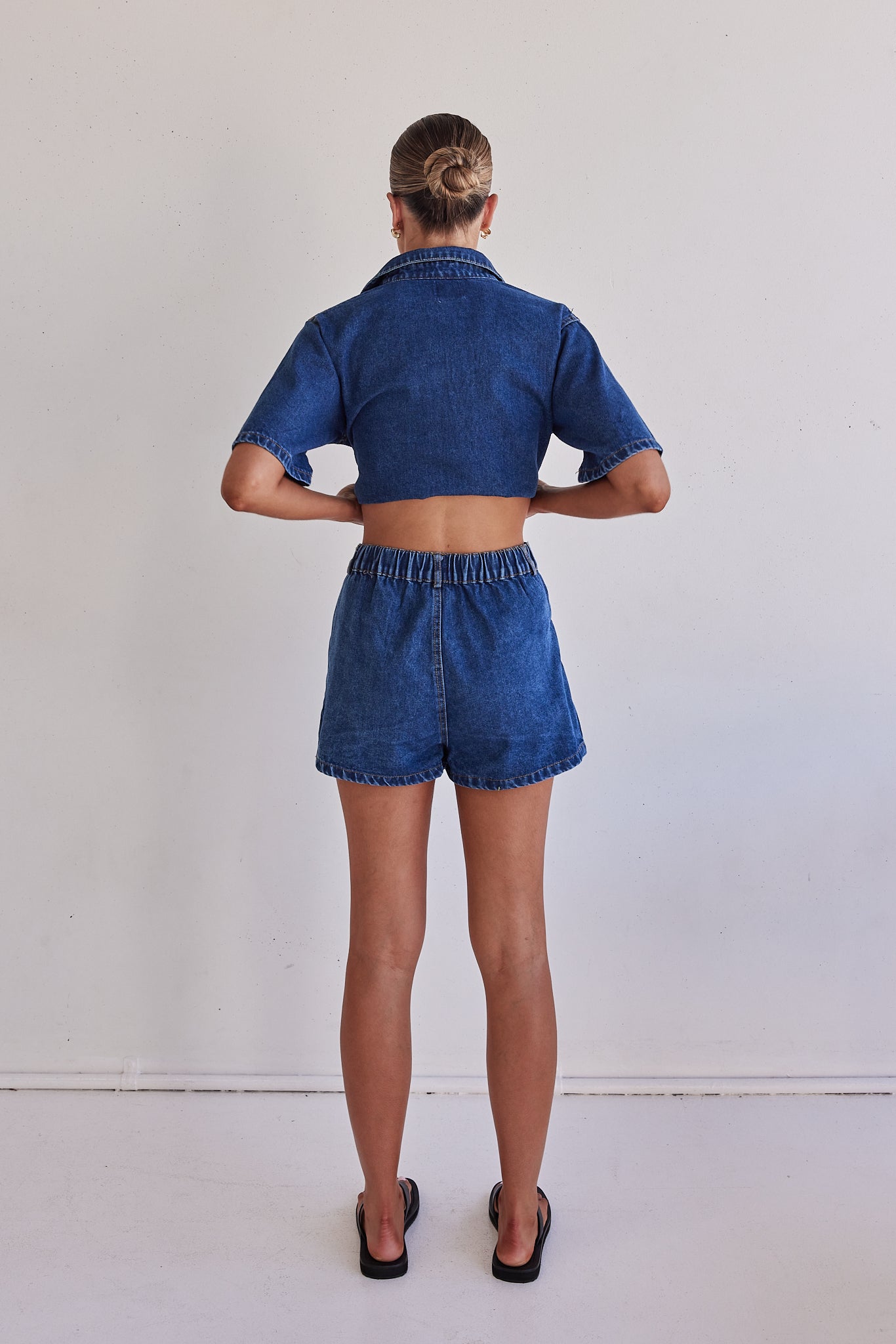 Astrid Denim Set (Dark Blue)